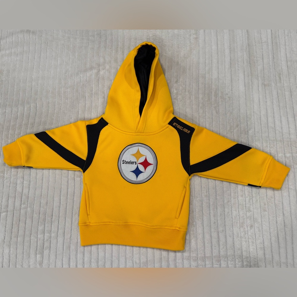 NFL TEAM apparel Yellow Steelers Hoodie 2T
